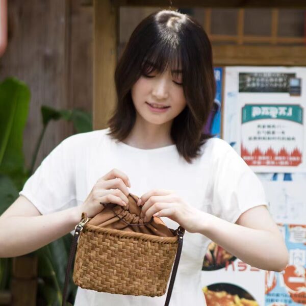 Chinese Small Crossbody Rattan Beach Bags For Women